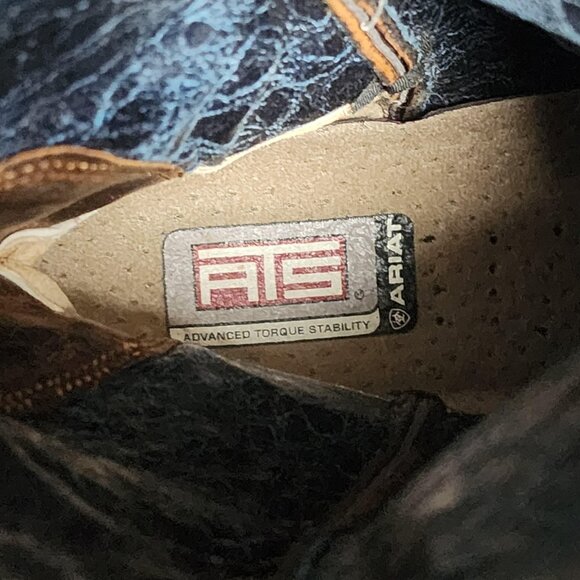 Ariat Boots Womens Size 6B Brown Leather Western Cowboy ATS Square Toe - Picture 12 of 14